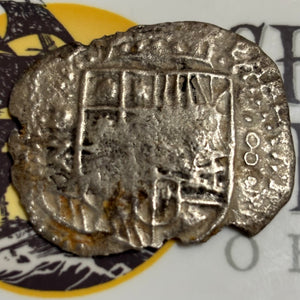 La Capitana Shipwreck - 8 Reales - Date: Not Visible - Assayer "Z" (1647-1649)  Rare