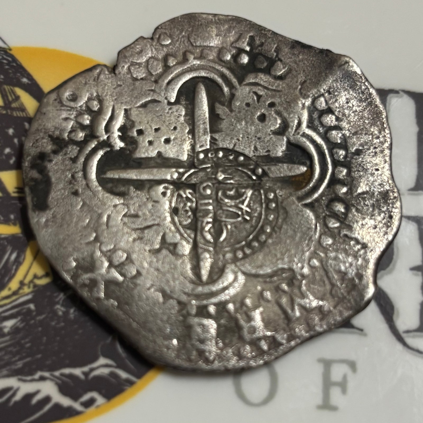 La Capitana Shipwreck - 8 Reales - Date: 16X0 - Assayer: "O" (1649 -1651)