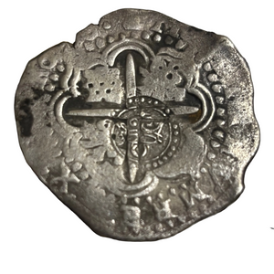 La Capitana Shipwreck - 8 Reales - Date: 16X0 - Assayer: "O" (1649 -1651)