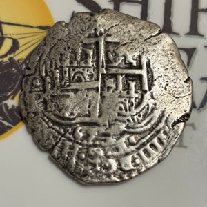 La Capitana Shipwreck - 8 Reales - Date: X65X - Assayer: "E" (1651-1679)