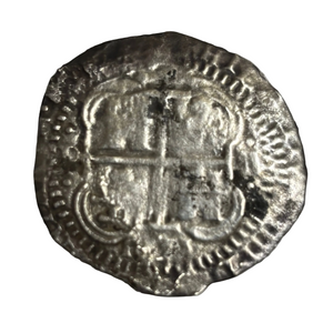 La Capitana Shipwreck - 8 Reales - Date: X653 - Assayer: "E"  (1651-1679)