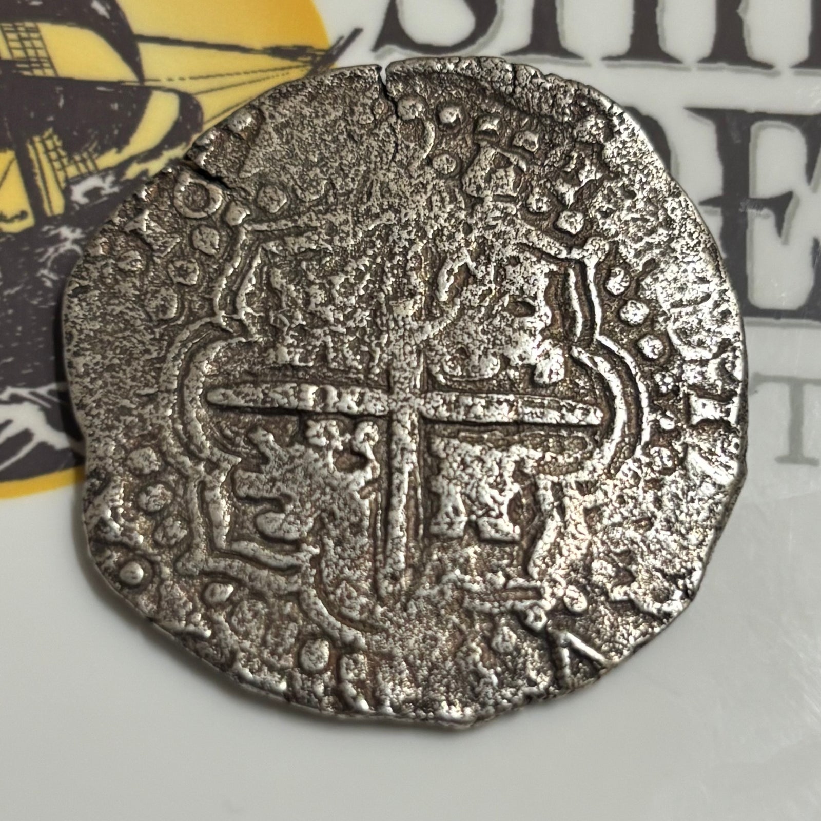 La Capitana Shipwreck - 8 Reales - Date: 164X - Assayer: "O" (1649-1651)