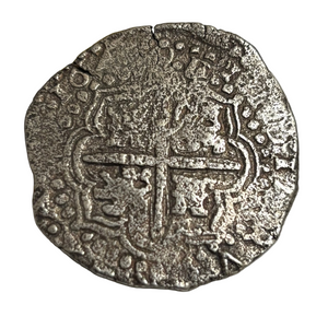 La Capitana Shipwreck - 8 Reales - Date: 164X - Assayer: "O" (1649-1651)