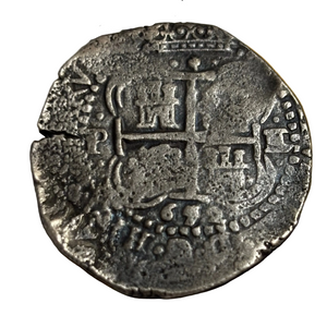 La Capitana Shipwreck - 8 Reales - Date: 1652 (both sides) - Assayer "E" - (1651-1679)