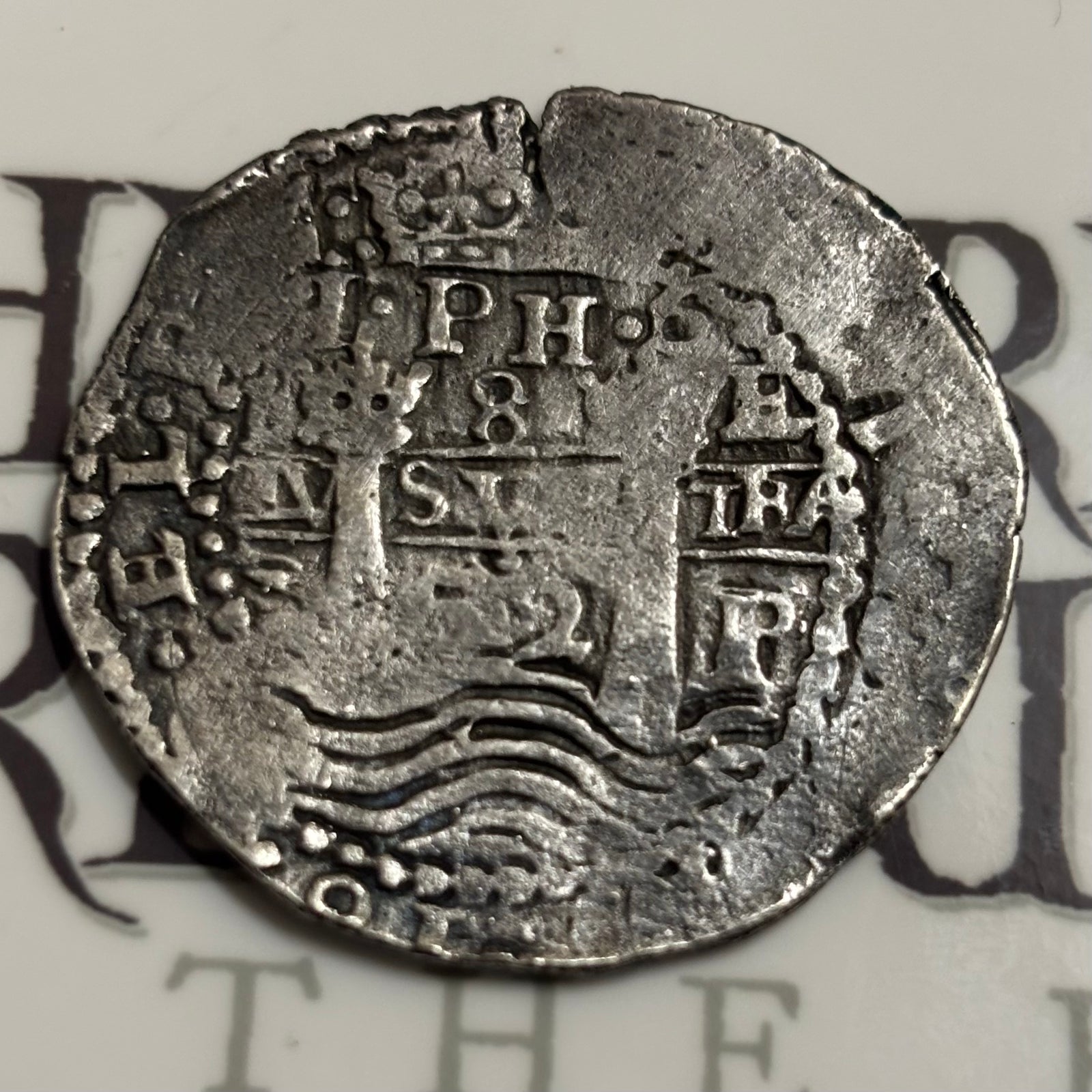 La Capitana Shipwreck - 8 Reales - Date: 1652 (both sides) - Assayer "E" - (1651-1679)