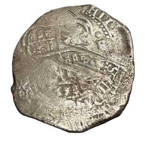 La Capitana Shipwreck - 8 Reales - Date: 1653 - Assayer:  "E" (1651-1679)