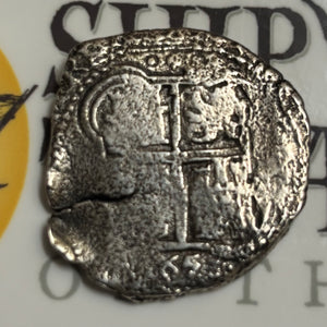 La Capitana Shipwreck - 8 Reales - Date: 1653 - Assayer: "E" (1651-1679)