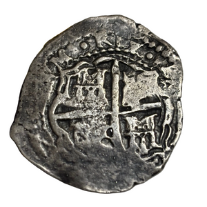 La Capitana Shipwreck - 8 Reales - Date: Not Visible - Assayer: "E" (1651-1679)