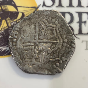 Atocha 1622 Shipwreck - 8 Reales - Grade 1 - Rare Small P Mint Mark