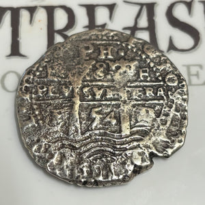 La Capitana Shipwreck - 8 Reales - Date: 1654 - Assayer: "E" (1651-1679)