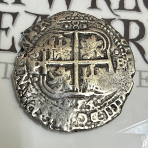 La Capitana Shipwreck - 8 Reales - Date: 1654 - Assayer: "E" (1651-1679)