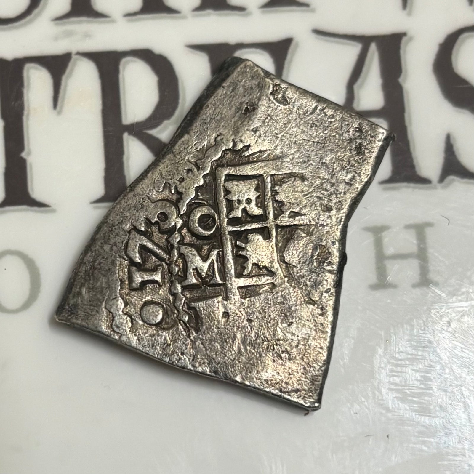 Vliegenthart Shipwreck - 4 Reales Klipped Cob - Dated 163X