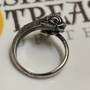 1715 Fleet Sea Serpant Ring - Circa 1700's - Recreated with Atocha Silver + Accented with Ruby eyes