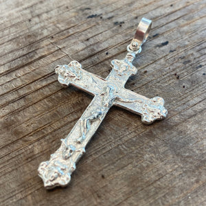 Atocha Shipwreck - Silver Crucifix Pendant - Hand Cast in Key West and recreated from Atocha silver in it's purest form.