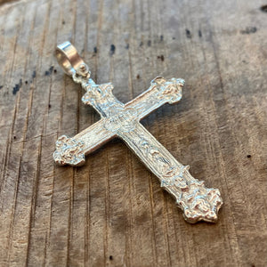 Atocha Shipwreck - Silver Crucifix Pendant - Hand Cast in Key West and recreated from Atocha silver in it's purest form.