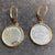 El Cazador Shipwreck - Two 1/2 Reales Coins - Dated 1780 and 1783 - Ear Ring set