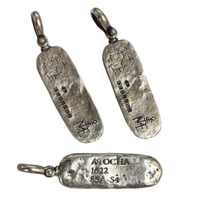 Limited Edition - Atocha Silver Bar Pendant - Made from Atocha Silver in its purest form