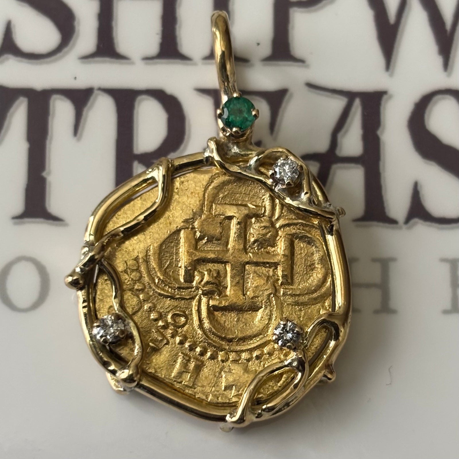 Spanish gold cob -  2 Escudos - Philip II - Assayer "B" (1592-1612)