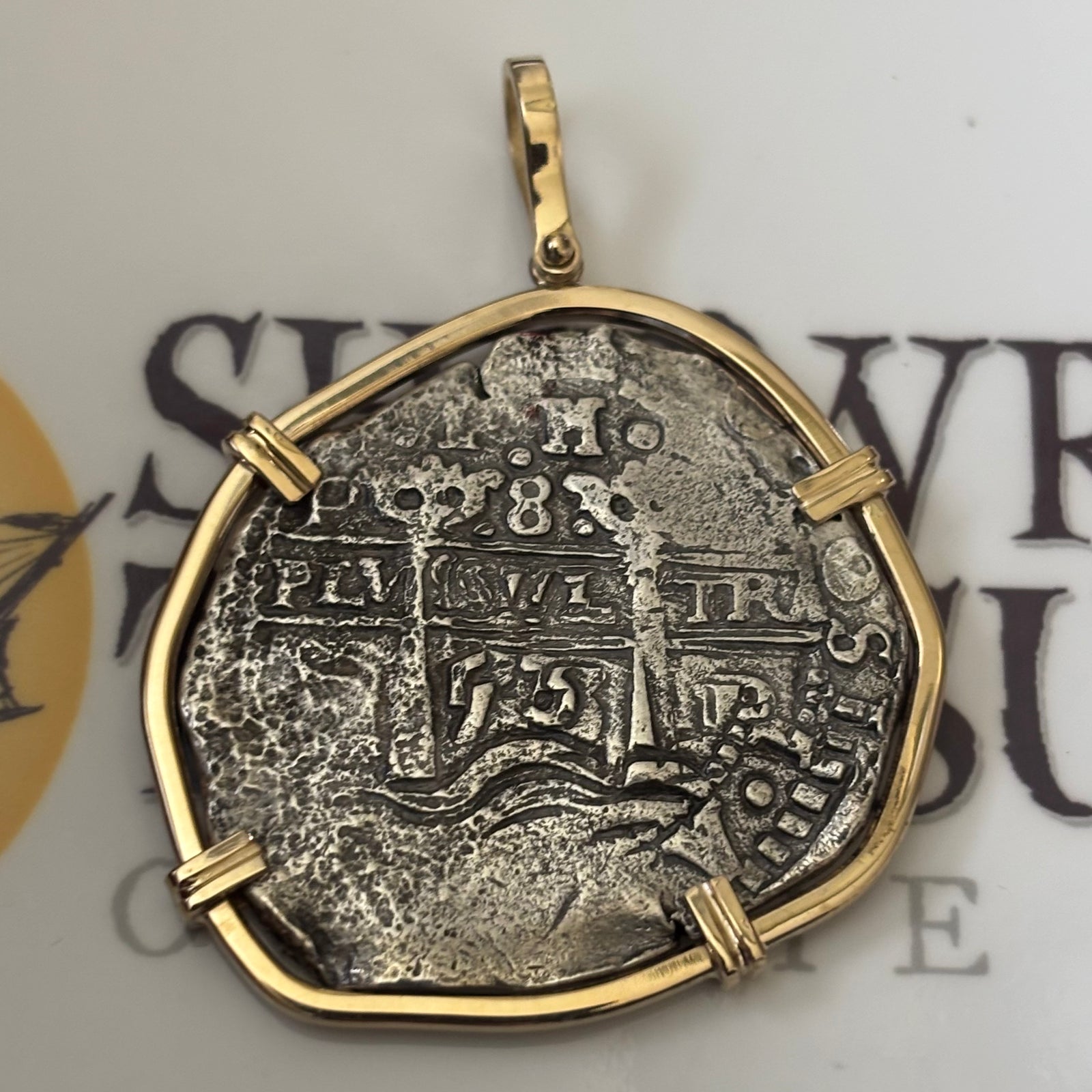 La Capitana Shipwreck - 8 Reales - Date: 1653 (both sides) - Assayer: "E" (1651-1679)
