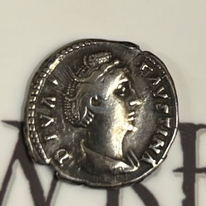 Ancient Greek - Diva Faustina Senior - AR Denarius ("Diva Coin")