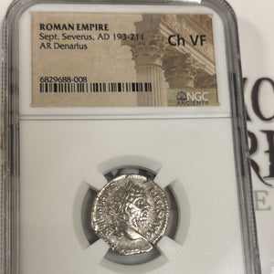 Ancient Greece - AR  Denarius - Septimus Severus - 193-211 AD