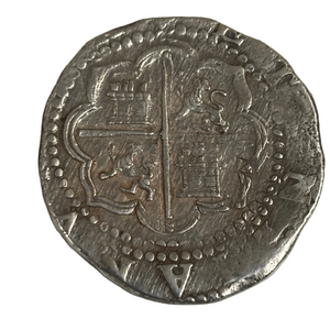 Authentic Spanish Cob - Non Shipwreck - Lima "D" - 4 Reales - Grade 2 - Assayer: Diego de la Torre