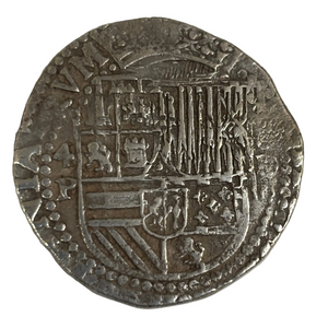 Authentic Spanish Cob - Non Shipwreck - Lima "D" - 4 Reales - Grade 2 - Assayer: Diego de la Torre