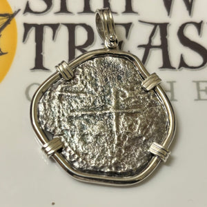 San Jose Shipwreck 1631 - 4 Reales - Mounted in Sterling Silver