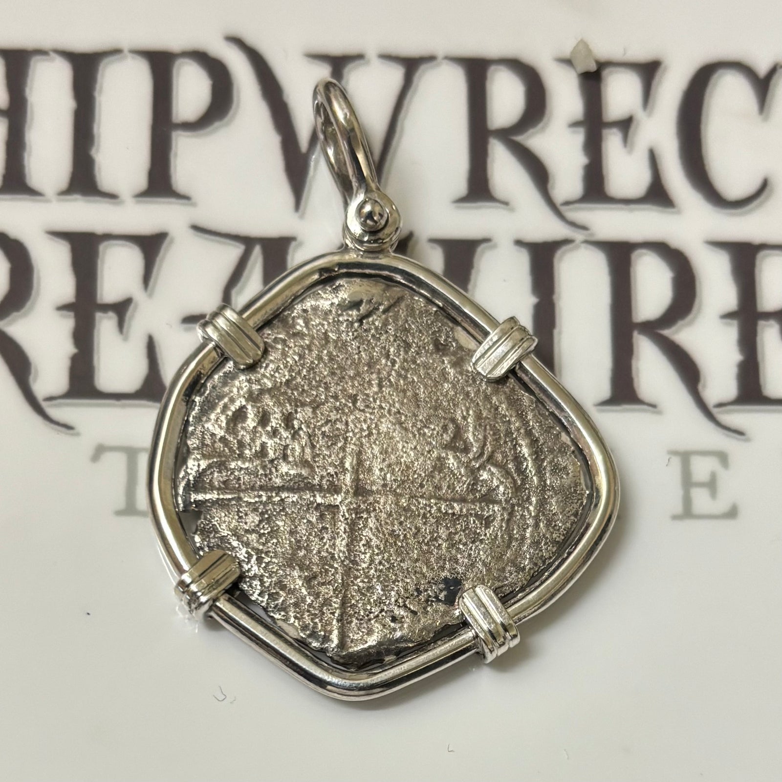 San Jose Shipwreck 1631 - 4 Reales - Mounted in Sterling Silver