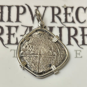 San Jose Shipwreck 1631 - 4 Reales - Mounted in Sterling Silver