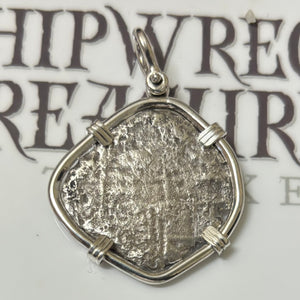 San Jose Shipwreck 1631 - 4 Reales - Mounted in Sterling Silver