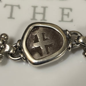 Rimac River coin (Peru) - 1/2 Reales - Sterling Silver Bracelet