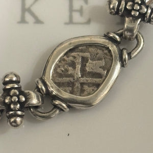 Rimac River coin (Peru) - 1/2 Reales - Sterling Silver Bracelet