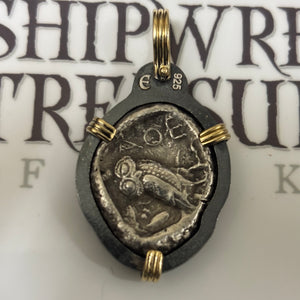 Authentic Greek AR Tetradrachma - Arabian Athena and the Owl - Circa 200 BCE