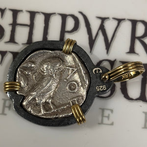 Authentic Greek AR Tetradrachma - Arabian Athena and the Owl - Circa 200 BCE