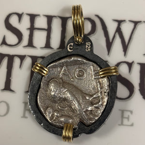 Authentic Greek AR Tetradrachma - Arabian Athena and the Owl - Circa 200 BCE