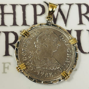El Cazador Shipwreck - 2 Reales  - Dated 1783