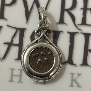 Widows Mite - Bronze Prutah - Circa 101-76 BCE - Includes 18" Silver Chain