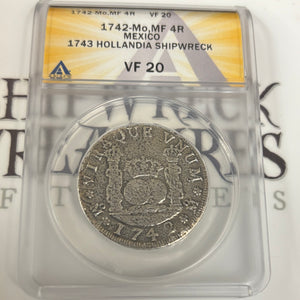 Hollandia  Shipwreck - 4 Reales - Mexico Mint - Dated 1742