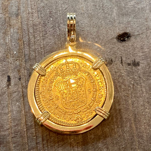 Spanish Gold 2 Escudos - Dated 1779 - Mint: Popayan, Columbia