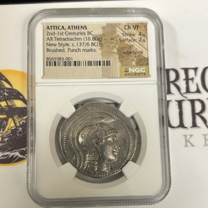 Ancient Greece - AR Tetradrachma - New Style Circa (100-200 BCE)