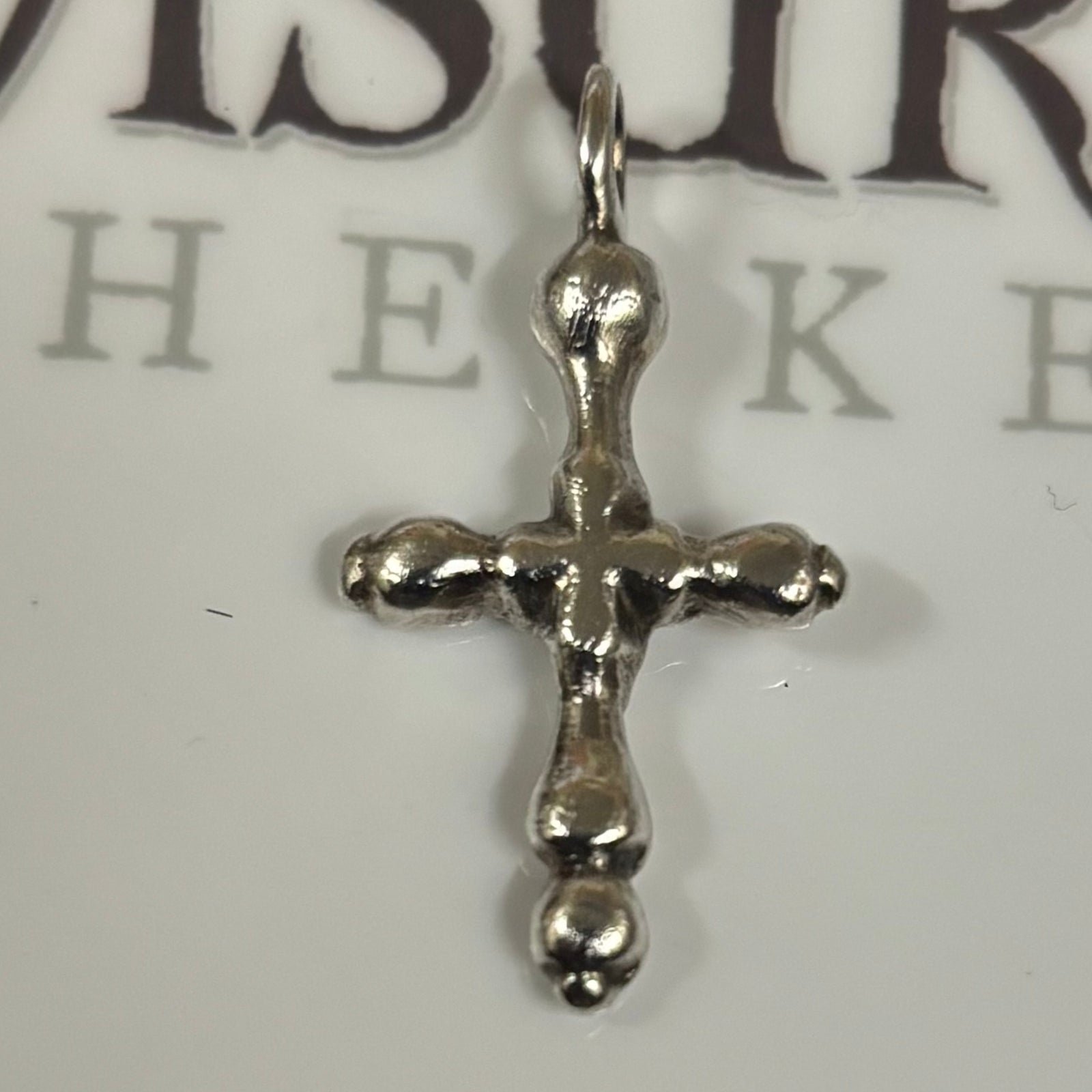 Silver Byzantine Crucifix - Genuine Ancient Artifact - Circa: (700-1100) CE - Solid Silver