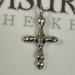 Silver Byzantine Crucifix - Genuine Ancient Artifact - Circa: (700-1100) CE - Solid Silver
