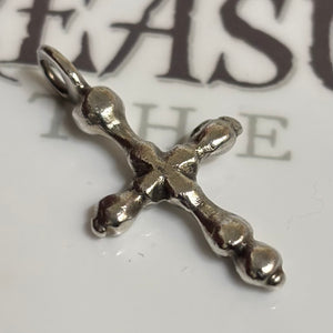 Silver Byzantine Crucifix - Genuine Ancient Artifact - Circa: (700-1100) CE - Solid Silver