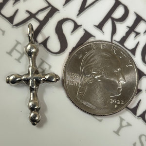 Silver Byzantine Crucifix - Genuine Ancient Artifact - Circa: (700-1100) CE - Solid Silver