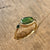 14k Green Tourmaline Ring with Lazulite