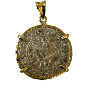 French Crusader coin - Tours France - Circa (1290-1295) "Gros Tournois"