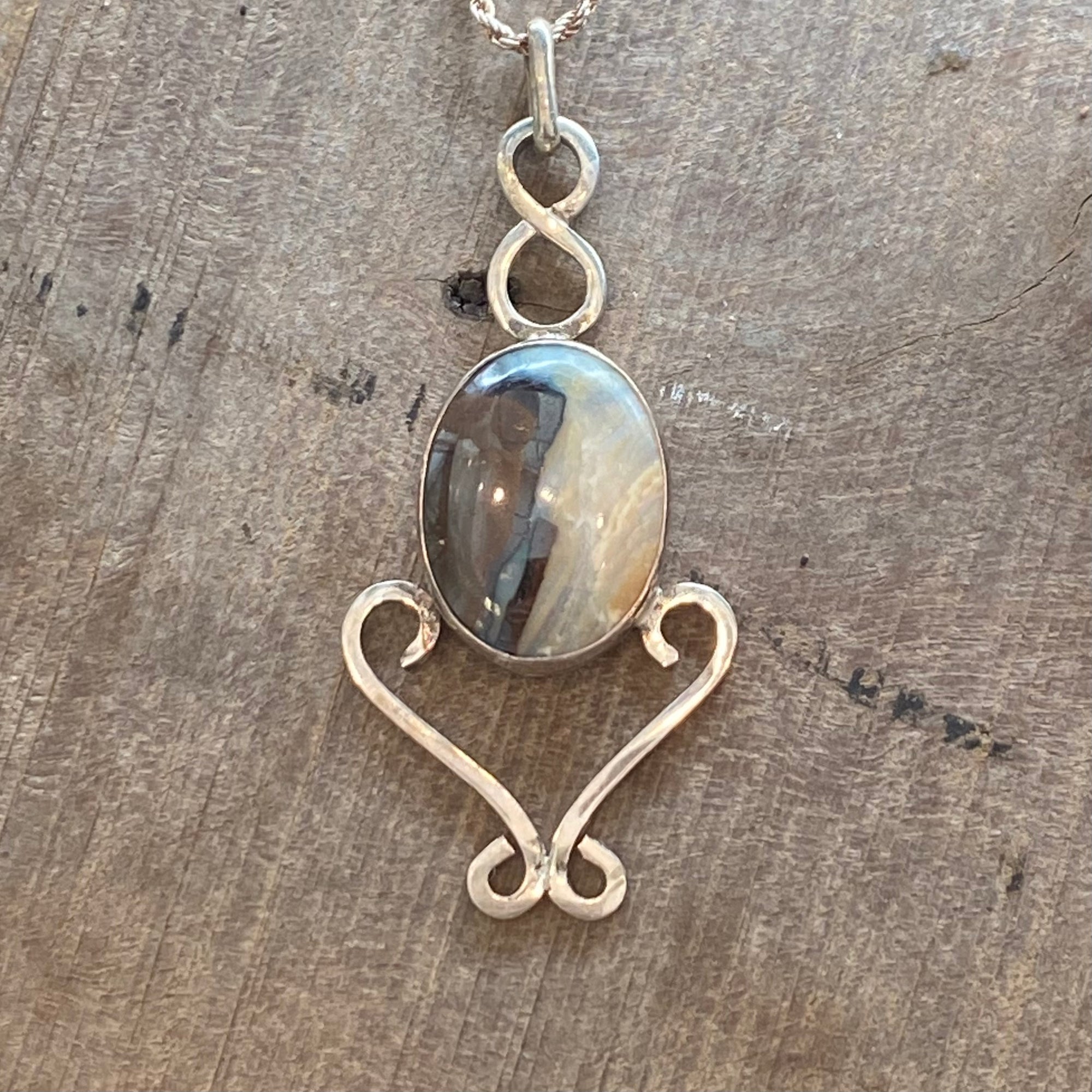 Australian Opal Pendant - Includes Sterling Silver chain