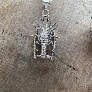 Lobster Pendant w/ Sterling Silver Chain