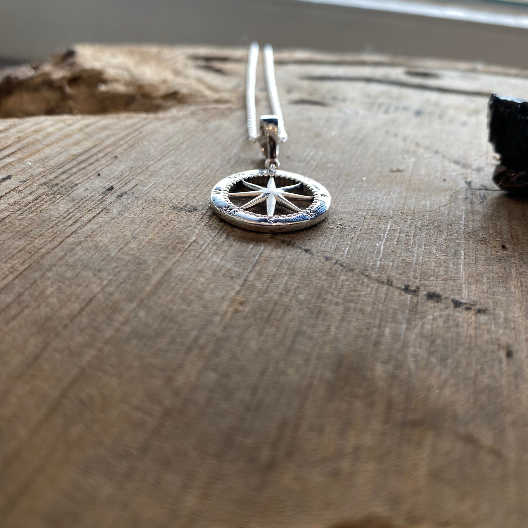 Compass rose pendant deals
